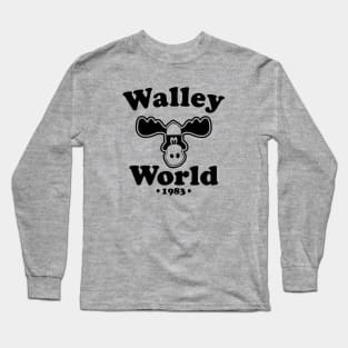 Walley World moose black funny Long Sleeve T-Shirt